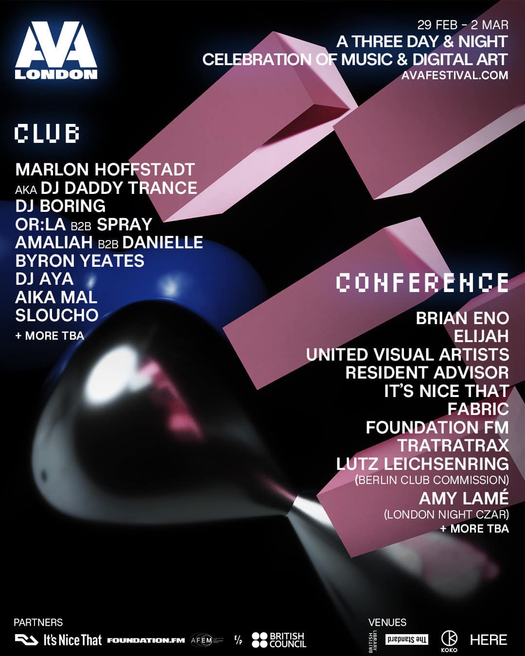 AVA London 10% discount on passes  – AFEM Member Offer